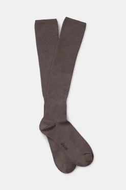 Sokker - Wool Knee Socks Brown
