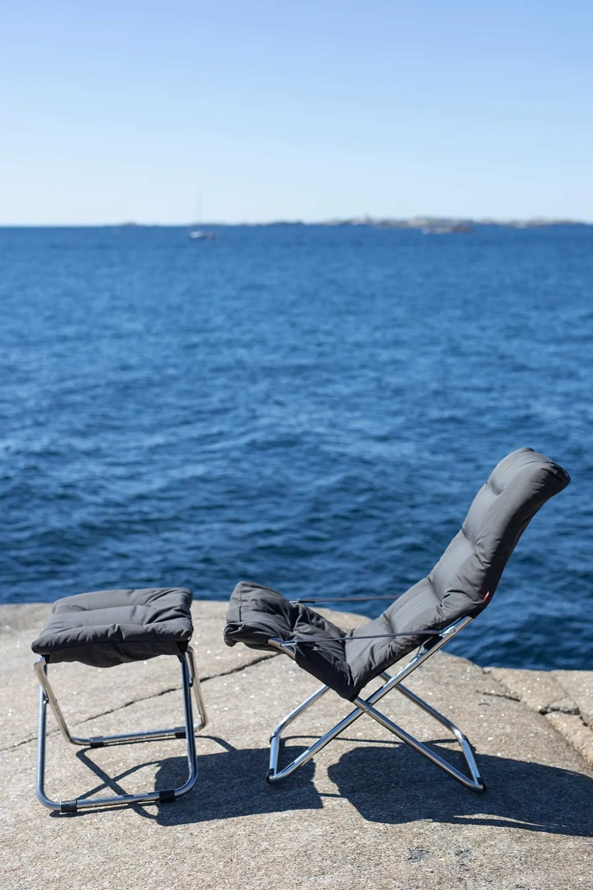 Solstol - Fiesta Soft m/Pute Antrasitt