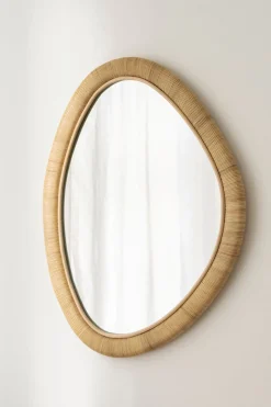 Speil - Malou 70x55cm Rattan