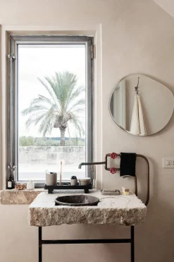 Speil - Pond S b52xh50cm Dark Chrome