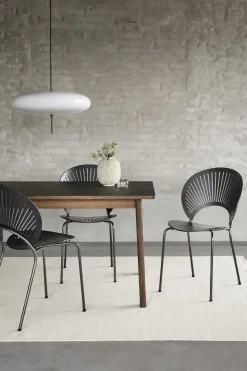 Spisebord - Ana 6490 Røykbeiset/Oljet Eik / Sort Laminat