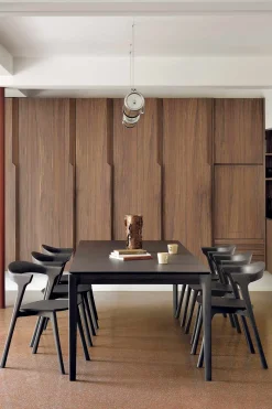 Spisebord - Bok 220x95xh76cm Brown Varnished Oak