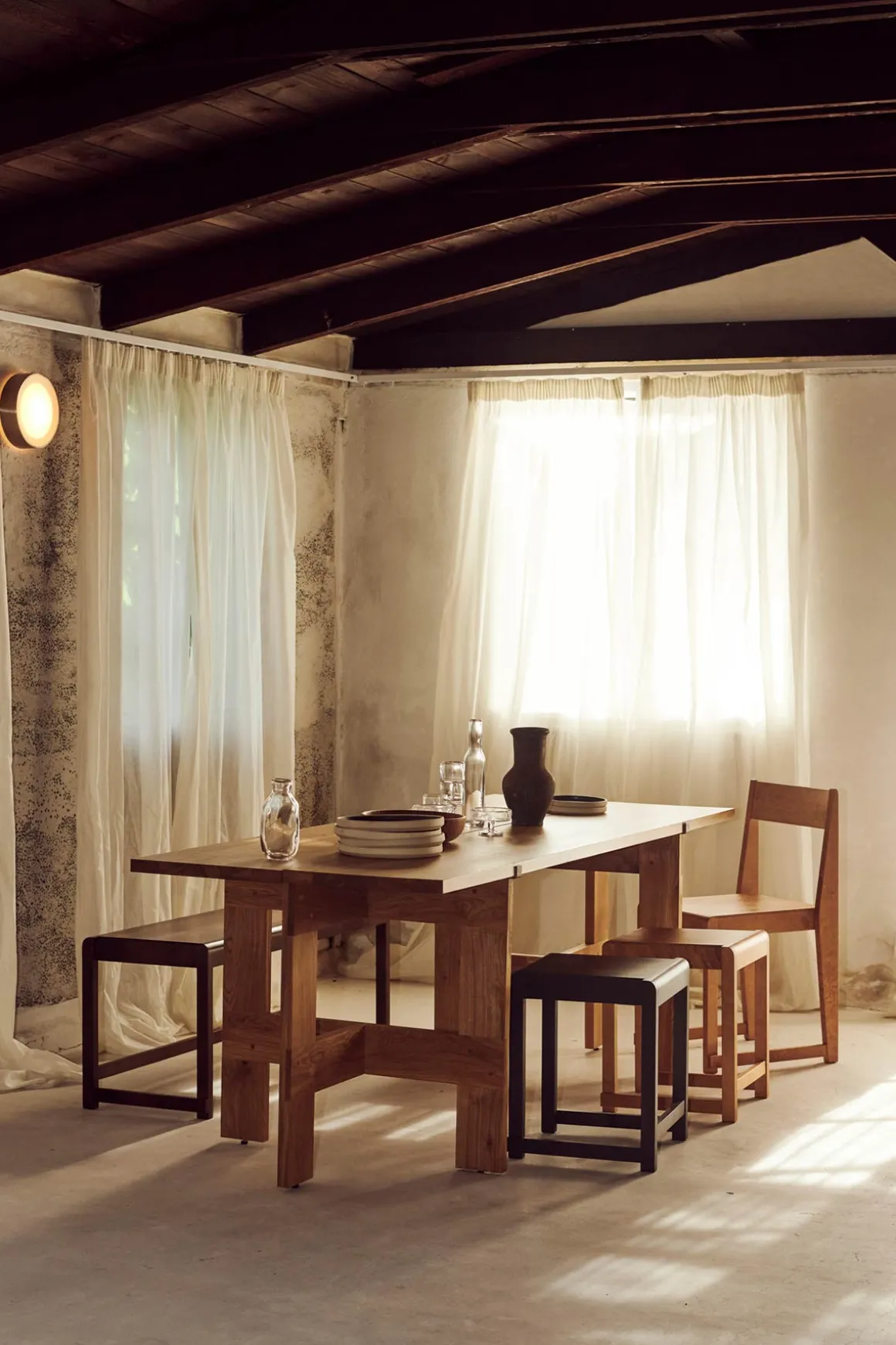 Spisebord - Farmhouse Trestle Planks 220cm