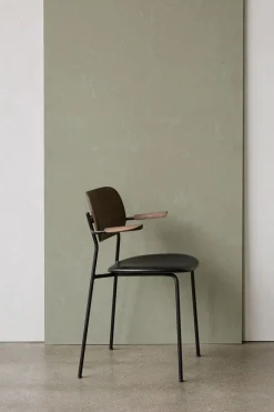 Spisestol - Co Dining m/Armlene 0842 Dakar, Black Steel