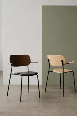 Spisestol - Co Dining m/Armlene 0842 Dakar, Black Steel