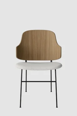 Spisestol - The Penguin 110 Hallingdal, Black Steel, Natural Oak