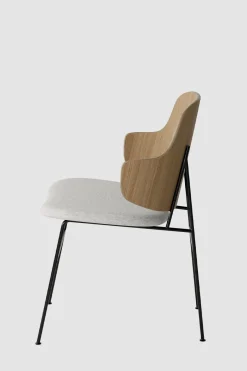 Spisestol - The Penguin 110 Hallingdal, Black Steel, Natural Oak