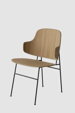 Spisestol - The Penguin Black Steel, Natural Oak