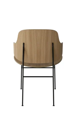 Spisestol - The Penguin Black Steel, Natural Oak