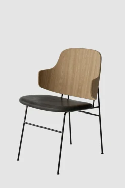 Spisestol - The Penguin Dakar 842, Black Steel, Natural Oak