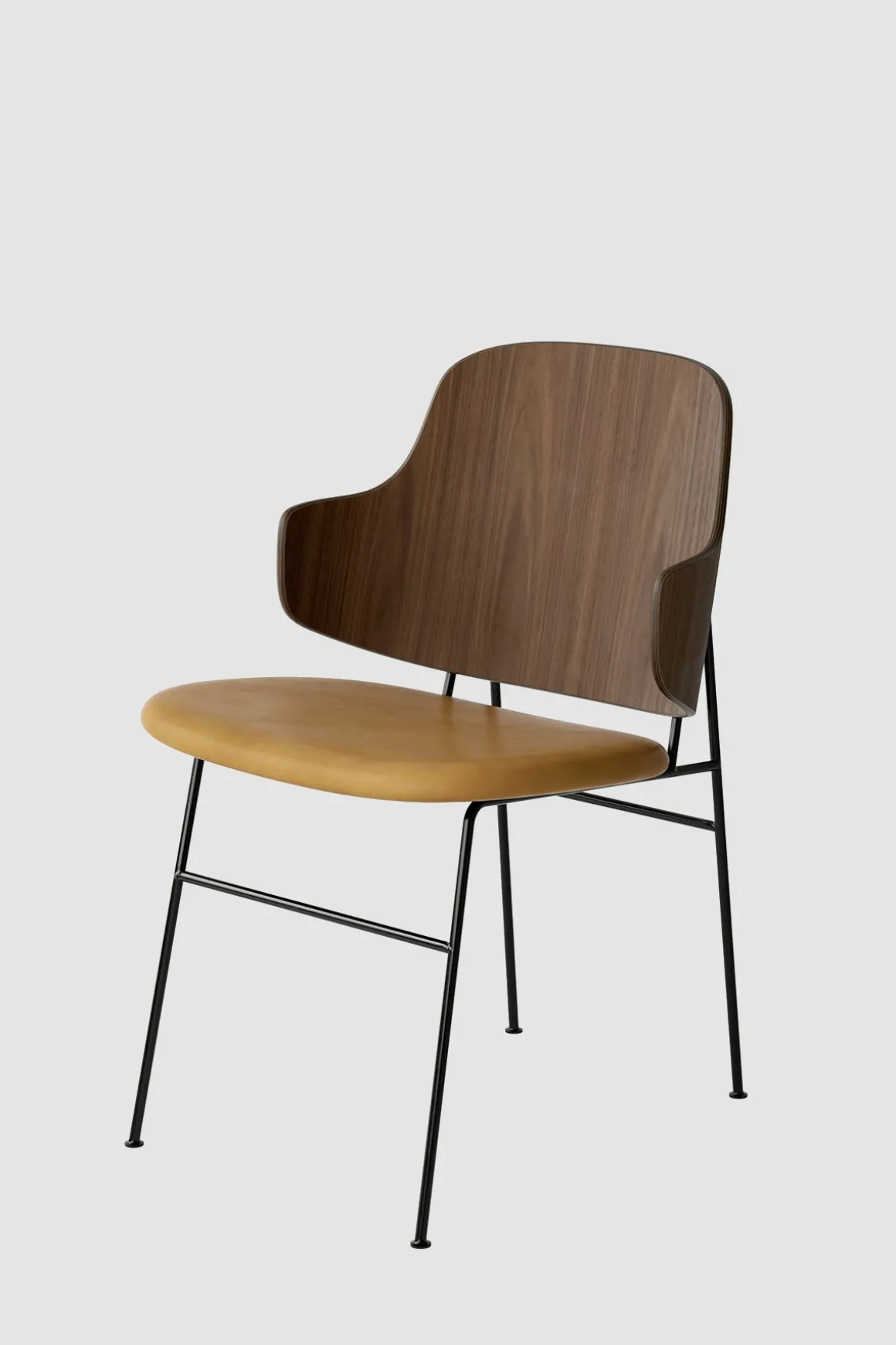 Spisestol - The Penguin Dakar 250, Black Steel, Walnut