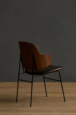 Spisestol - The Penguin Dakar 329, Black Steel, Walnut