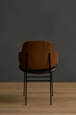 Spisestol - The Penguin Dakar 329, Black Steel, Walnut