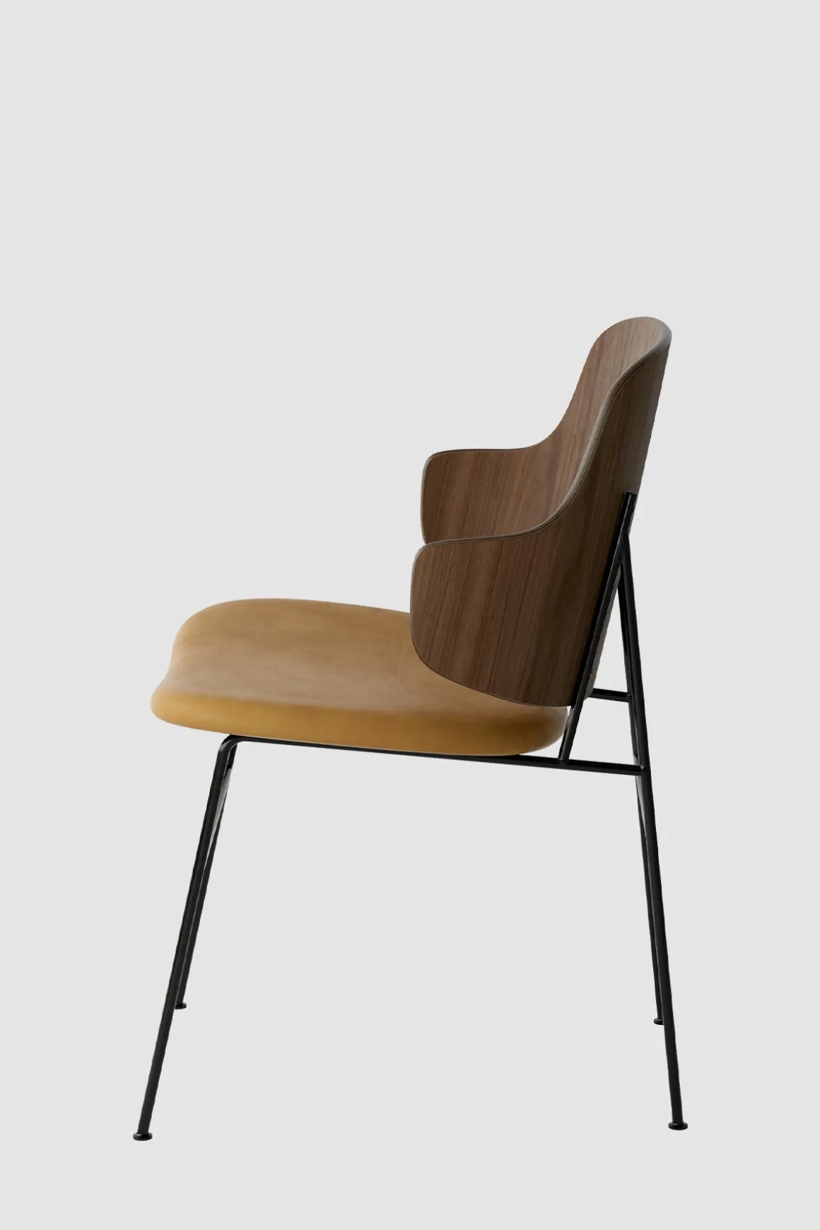 Spisestol - The Penguin Dakar 250, Black Steel, Walnut