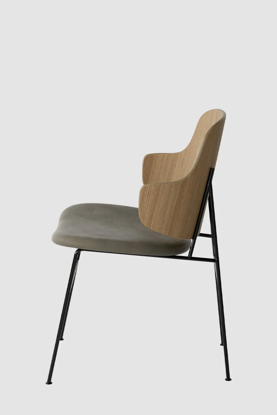 Spisestol - The Penguin Dakar 329, Black Steel, Natural Oak