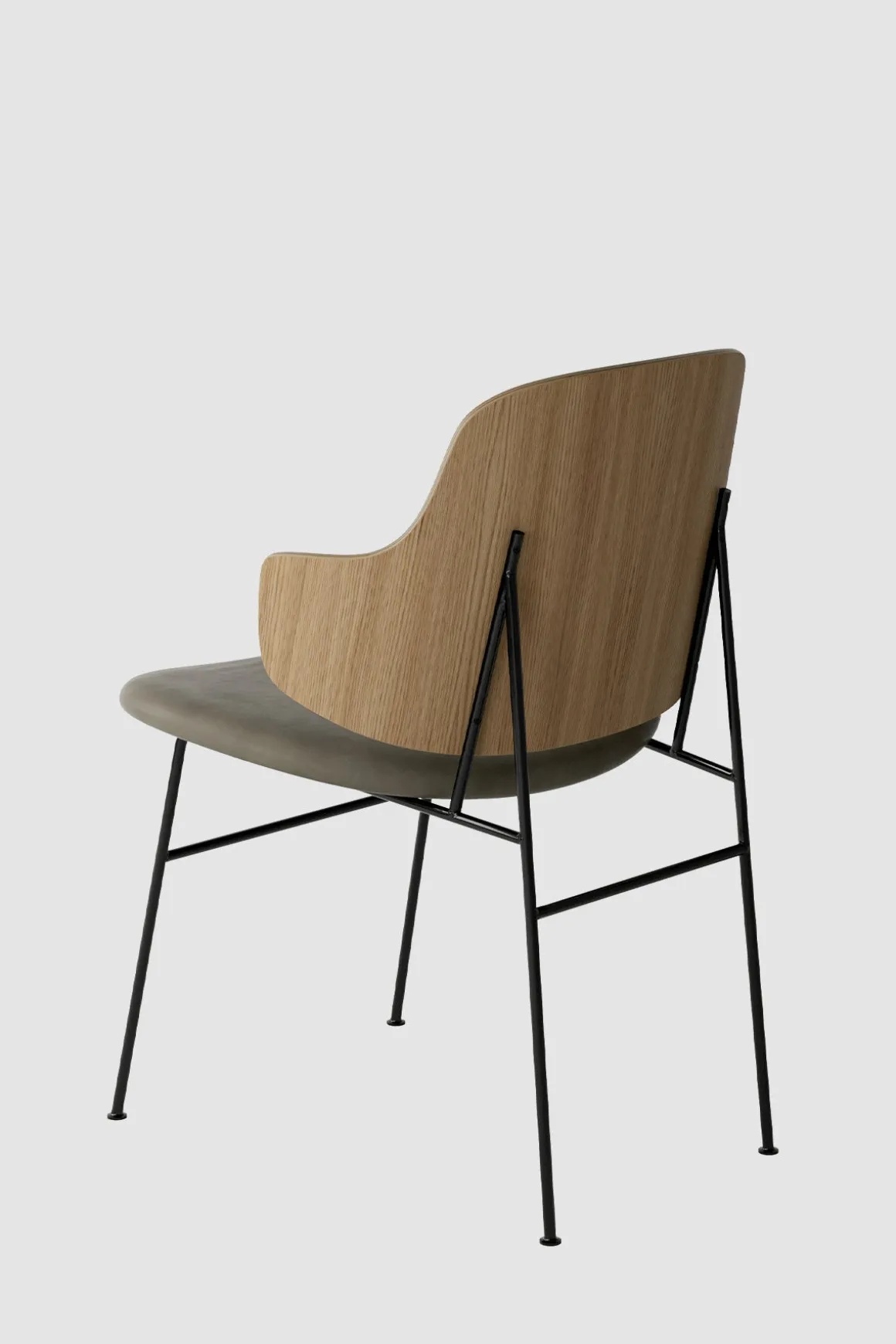 Spisestol - The Penguin Dakar 329, Black Steel, Natural Oak