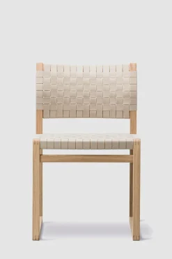 Spisestuestol - BM 61 3361 Oljet Eik / Flettet Linbånd
