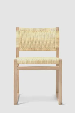 Spisestuestol - BM 61 3261 Oljet Eik / Flettet Rattan