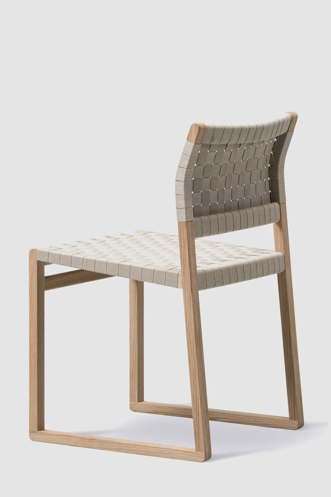 Spisestuestol - BM 61 3361 Oljet Eik / Flettet Linbånd