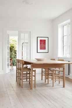 Spisestuestol - J39 Folkestolen Lys Oljet Eik / Naturfarget Papirgarn