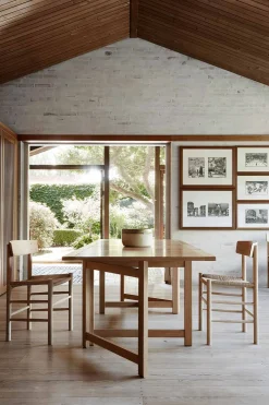 Spisestuestol - J39 Folkestolen Lys Oljet Eik / Naturfarget Papirgarn