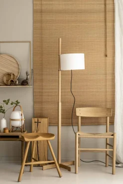 Spisestuestol - J39 Folkestolen Lys Oljet Eik / Naturfarget Papirgarn