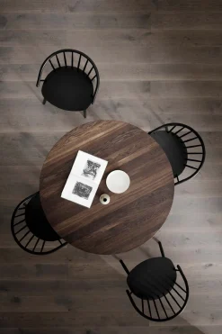 Spisestuestol - J64 Sortlakkert Ask