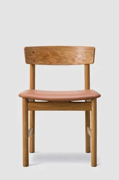 Spisestuestol - Mogensen Model 3236 Oljet Eik / 95 Cognac Lær