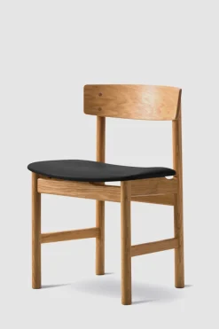 Spisestuestol - Mogensen Model 3236 Oljet Eik / 88 Sort Lær