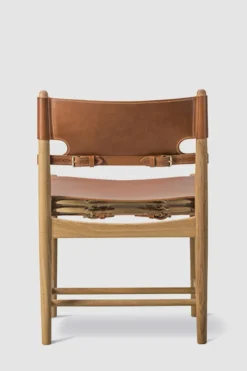 Spisestuestol - Spanish Dining Chair 3237 u/Arml. Oljet Eik / Cognac Lær