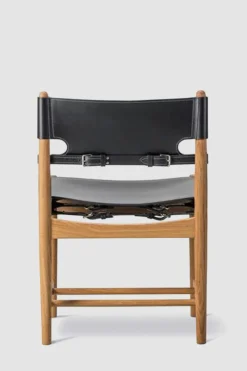 Spisestuestol - Spanish Dining Chair 3237 u/Arml. Oljet Eik / Sort Lær