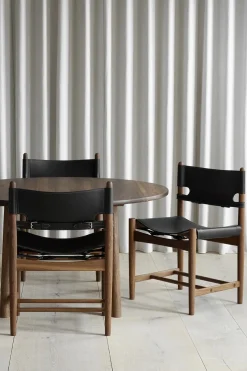 Spisestuestol - Spanish Dining Chair 3237 u/Arml. Oljet Eik / Sort Lær