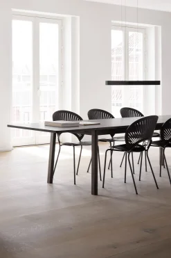 Spisestuestol - Trinidad 3398 Sort Ask/ Krom