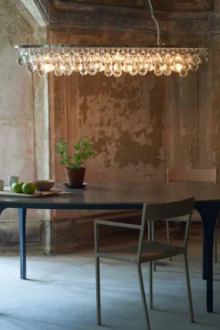 Taklampe - Arctic Pear Chandelier Oval 140x45cm