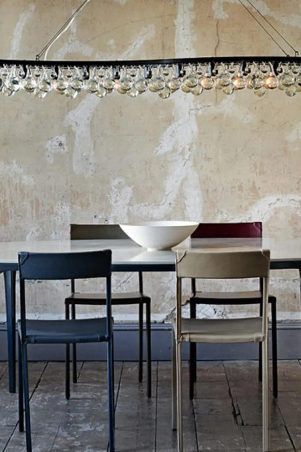 Taklampe - Arctic Pear Chandelier Single Wave 160cm