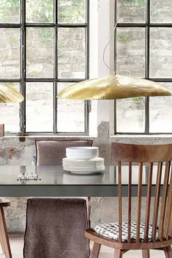 Taklampe - Brass 95 Dia80cm Messing