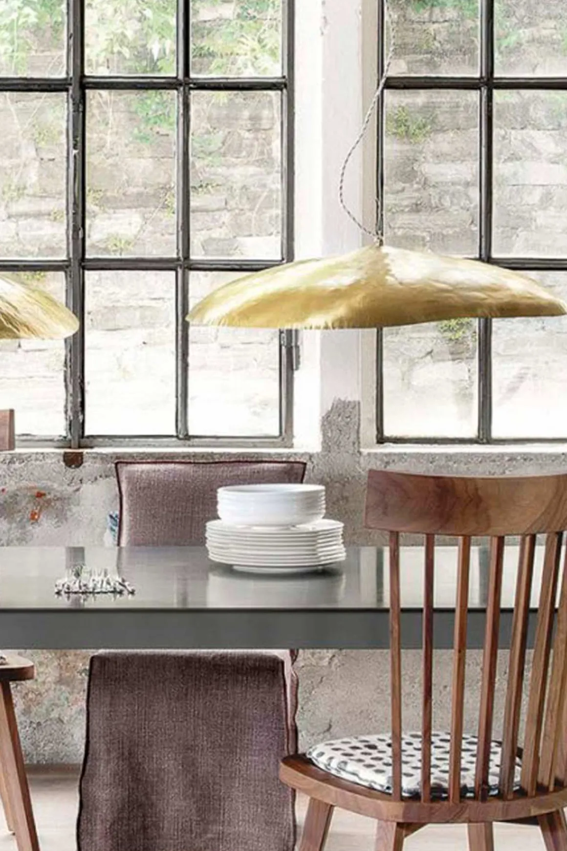 Taklampe - Brass 95 Dia80cm Messing