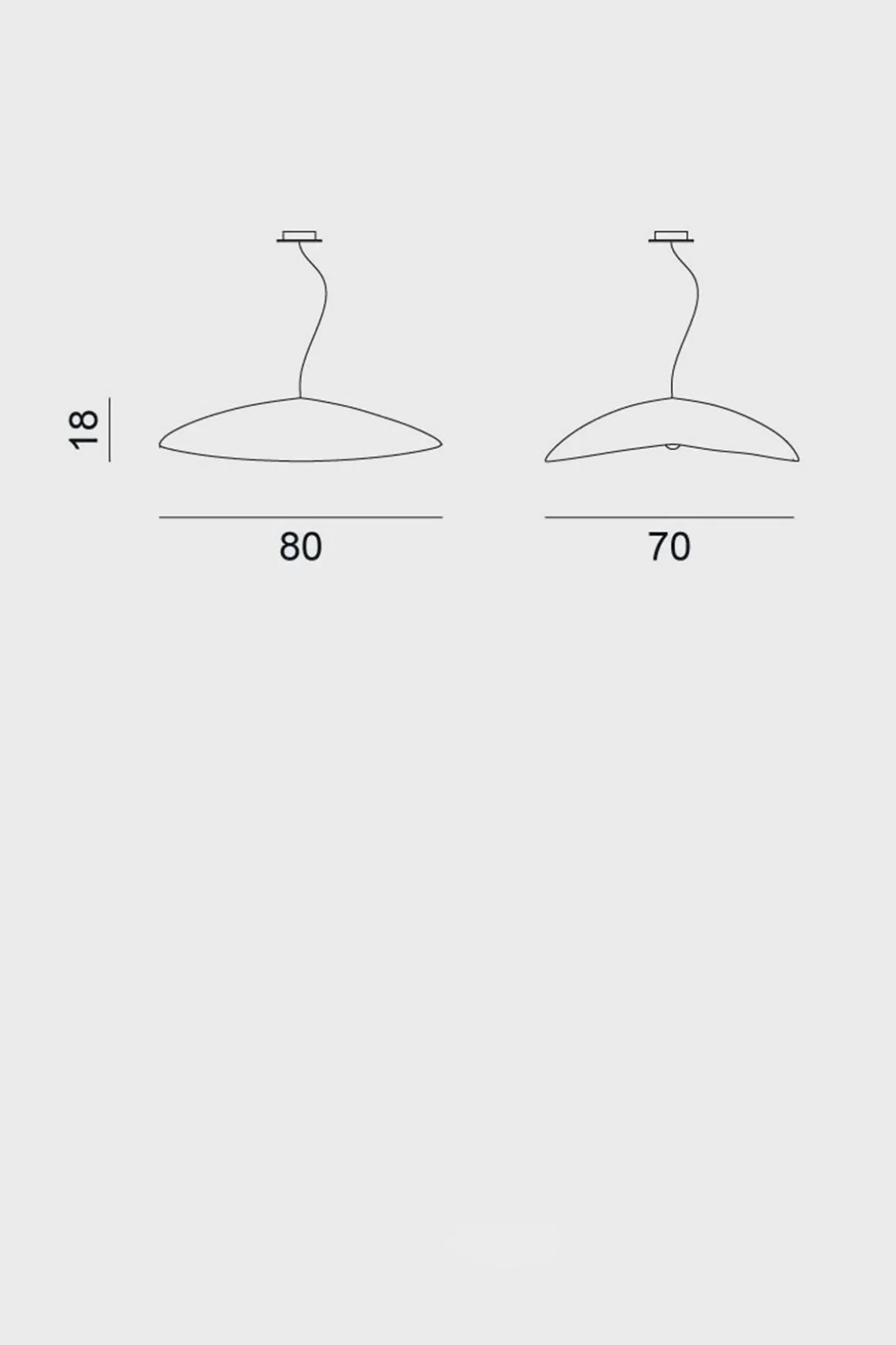 Taklampe - Brass 95 Dia80cm Messing