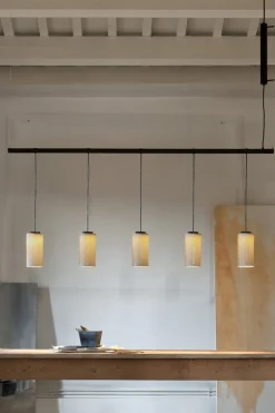 Taklampe - Cirio Lineal 5 heads White porcelain