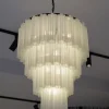 Taklampe - Fontaine Chandelier 4-layer Sort/Hvit