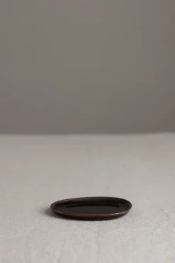 Tallerken - Out of Lines Bread Plate Black/Brown