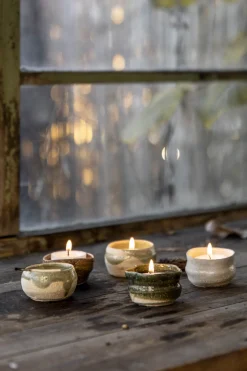 Telysholder - Japansk Keramikk Square White