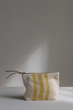 Toalettmappe - Belgian Pouch Mustard Stripe
