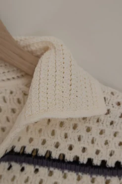 Topp - Macrame Stripe Henley