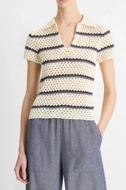 Topp - Macrame Stripe Henley