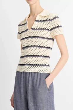 Topp - Macrame Stripe Henley