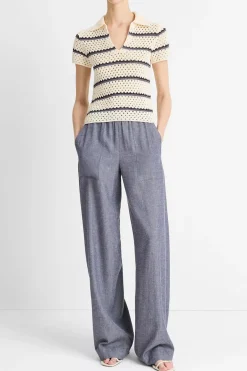 Topp - Macrame Stripe Henley