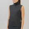 Topp - Margot Turtleneck Tank Graphite