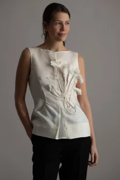 Topp - Tami-Atelier Silk Wool Twill