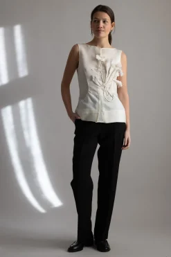 Topp - Tami-Atelier Silk Wool Twill